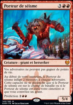 Porteur de séisme