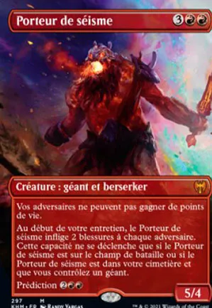 Porteur de séisme