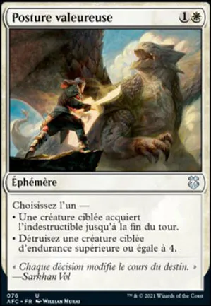Posture valeureuse