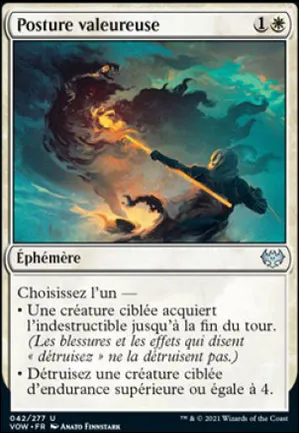 Posture valeureuse