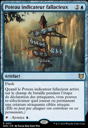 Poteau indicateur fallacieux