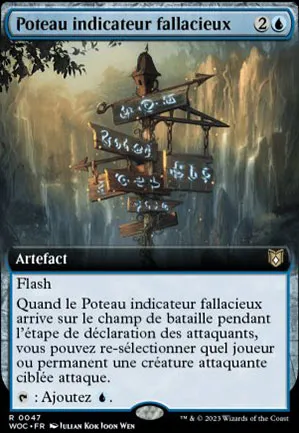 Poteau indicateur fallacieux