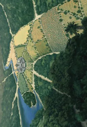 Prairie tourmentée - Illustration
