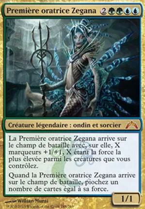 Première oratrice Zegana