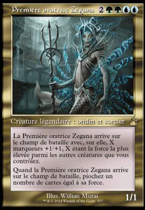 Première oratrice Zegana