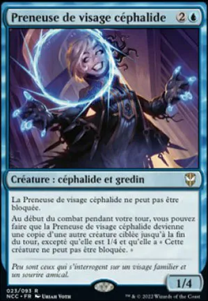 Preneuse de visage céphalide