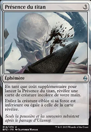 Présence du titan