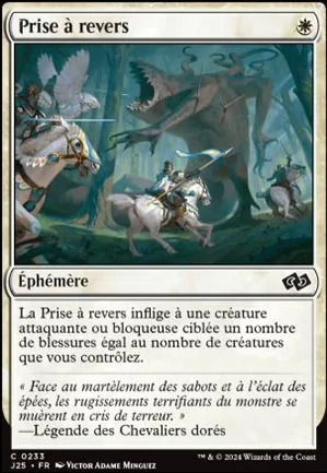 Prise à revers