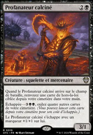 Profanateur calciné