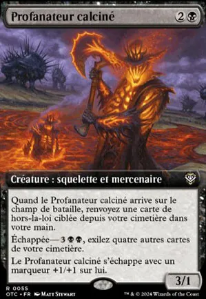 Profanateur calciné