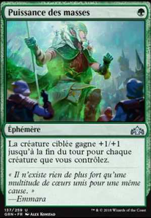Puissance des masses