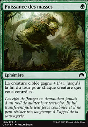 Puissance des masses