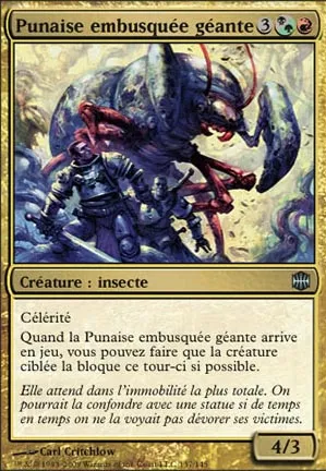 Punaise embusquée géante