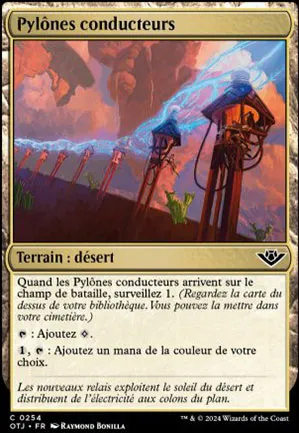 Pylônes conducteurs