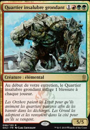 Quartier insalubre grondant