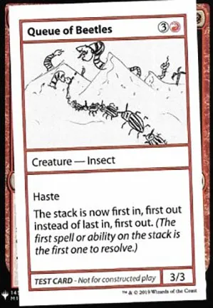 Queue of Beetles