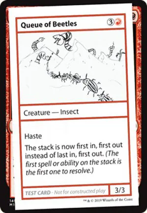 Queue of Beetles