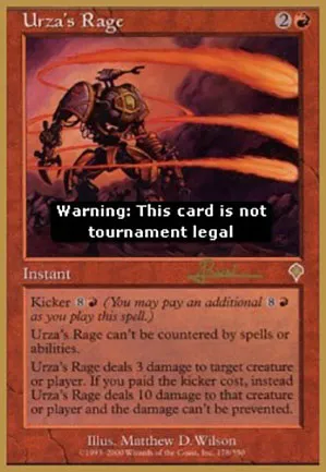 Rage selon Urza