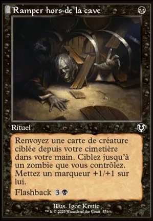 Ramper hors de la cave