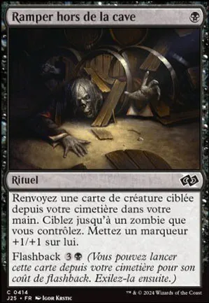 Ramper hors de la cave