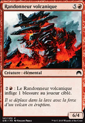 Randonneur volcanique