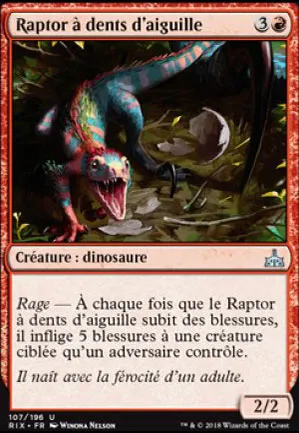 Raptor à dents d'aiguille
