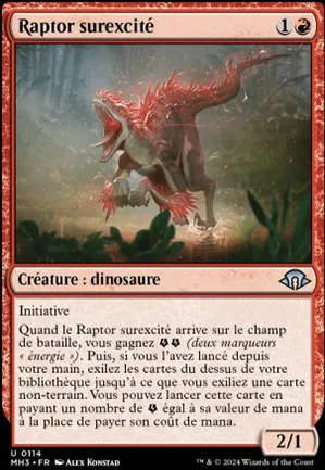 Raptor surexcité