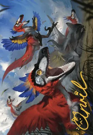 Raptors furieux - Illustration