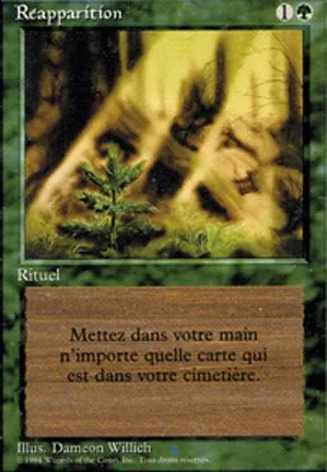 Réapparition
