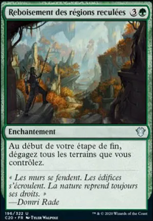 Reboisement des régions reculées
