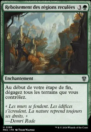 Reboisement des régions reculées