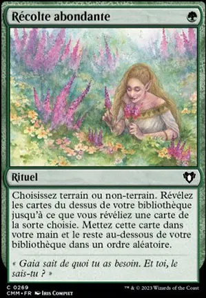Récolte abondante