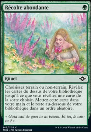 Récolte abondante