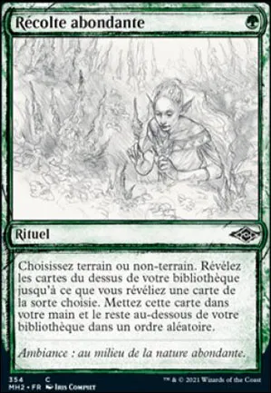 Récolte abondante