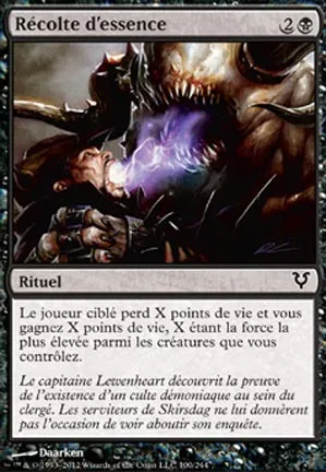Récolte d'essence