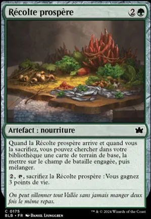 Récolte prospère
