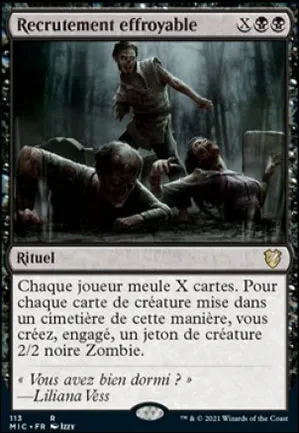 Recrutement effroyable