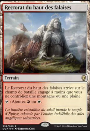 Rectorat du haut des falaises