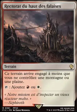 Rectorat du haut des falaises