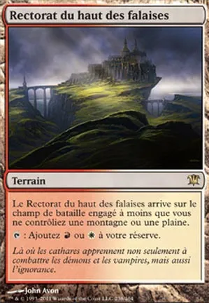 Rectorat du haut des falaises