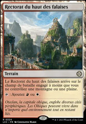 Rectorat du haut des falaises