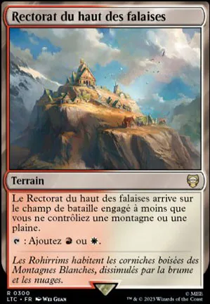 Rectorat du haut des falaises