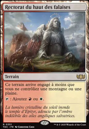 Rectorat du haut des falaises