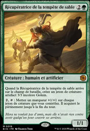 Récupératrice de la tempête de sable