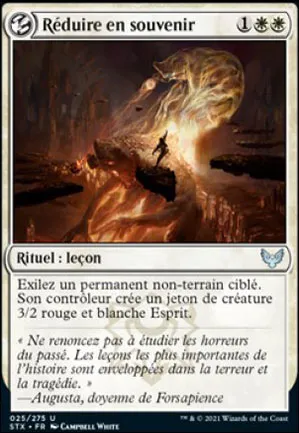 Réduire en souvenir
