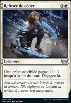 Refuser de céder