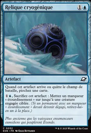 Relique cryogénique