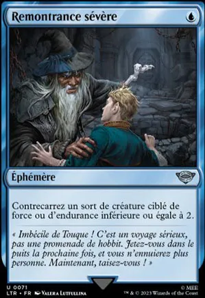 Remontrance sévère