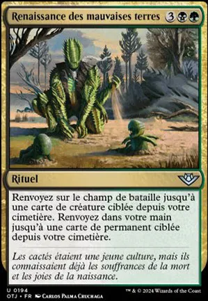 Renaissance des mauvaises terres