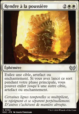 Rendre à la poussière